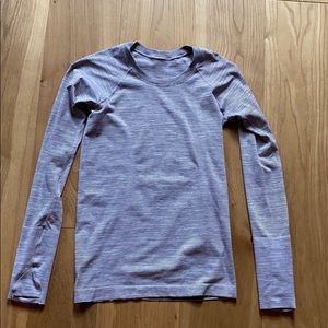 Lululemon long sleeve. White/Black stripes